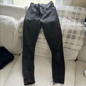 Black Madewell High-rise Distressed Women's Jeans